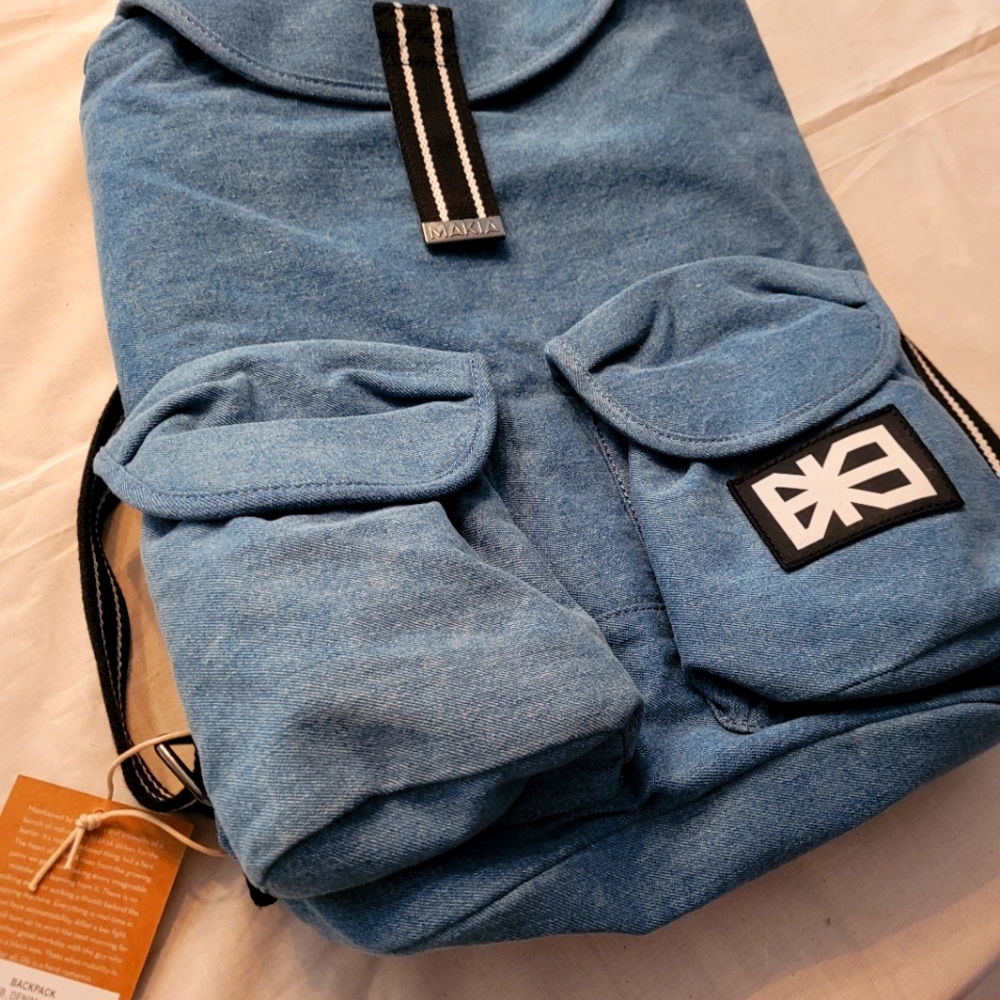 NWT MAKIA Denim Backpack